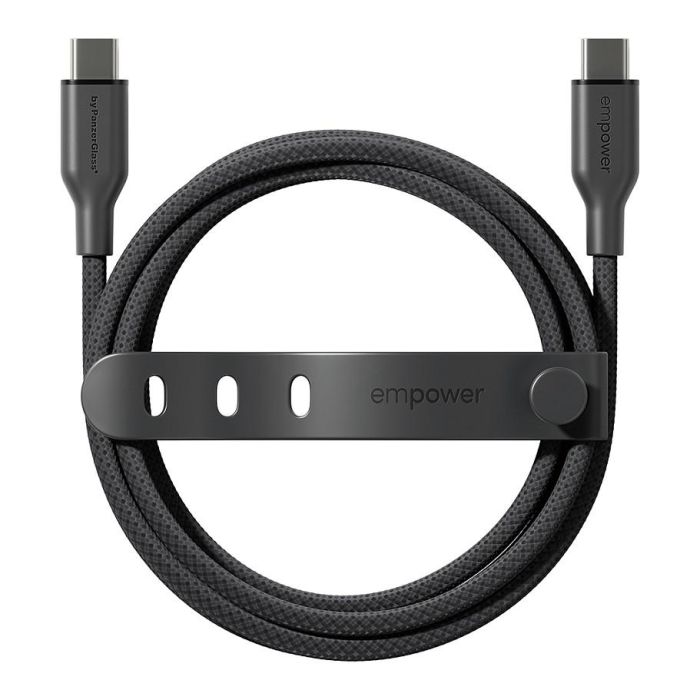 PanzerGlass empower by Racing Cable USB-C a USB-C 60W, 2 metros, USB 2.0, Color Negro Space Black 3 PanzerGlass empower by Racing Cable USB-C a USB-C 60W, 2 metros, USB 2.0, Color Negro Space Black 3