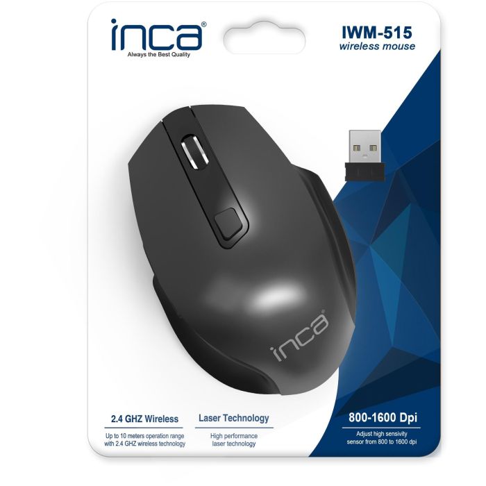 INCA Maus IWM-515 1600 DPI,Wireless,Laser SW retail retail 4 INCA Maus IWM-515 1600 DPI,Wireless,Laser SW retail retail 4