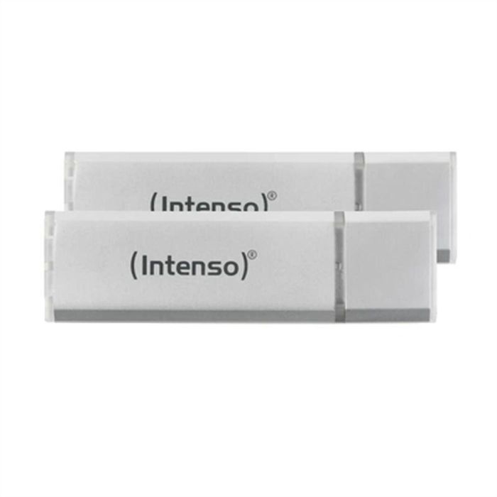Memoria USB INTENSO 3531490 64 GB 2 Unidades Plata 0 Memoria USB INTENSO 3531490 64 GB 2 Unidades Plata 0