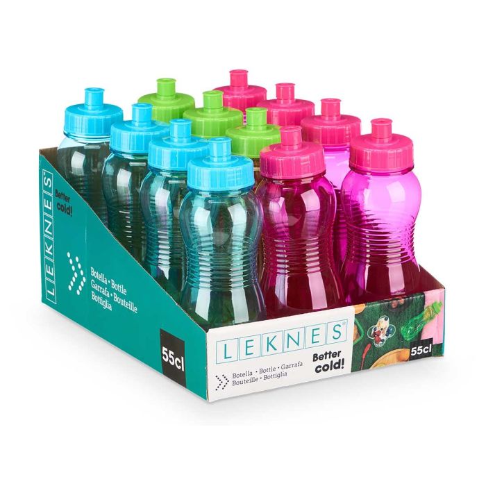 Cantimplora 550Ml Surtidos Colores Leknes 7X21CM (24 Unidades) 2 Cantimplora 550Ml Surtidos Colores Leknes 7X21CM (24 Unidades) 2