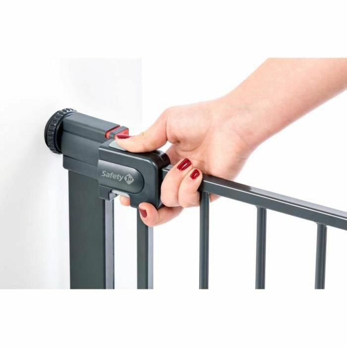 Safety 1St Barrera de seguridad para niños Easy Close - 4 Puntos de Presión, SecurTech®, Metal Negro 2