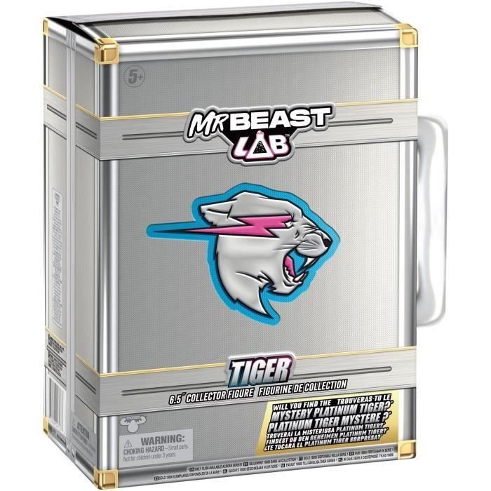 Figura de coleccionista - MOOSE TOYS - Mr. Beast Lab Tiger - 8,8 cm, Colección 2 Figura de coleccionista - MOOSE TOYS - Mr. Beast Lab Tiger - 8,8 cm, Colección 2