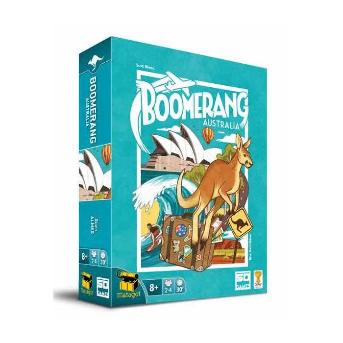 Sd games Boomerang Australia - Juego de Mesa Familiar, 2-4 Jugadores, 30 min, Edad 8+