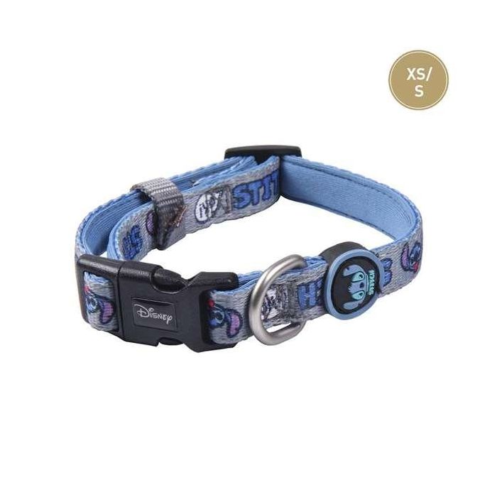 Cerdá Collar para Perros Premium Talla XS-S con Diseño de Personaje Stitch Color Azul Oscuro para Mascotas Pequeñas