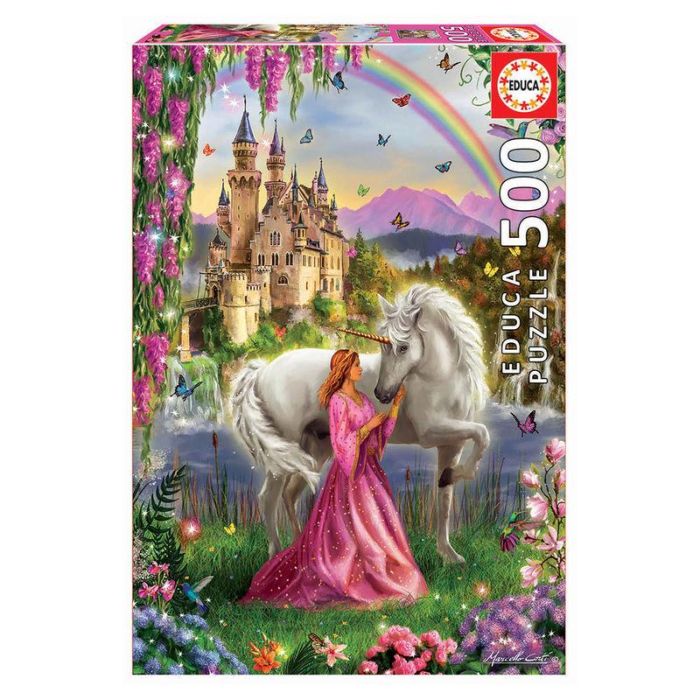EDUCA BORRAS Puzzle Hada y Unicornio 500 piezas