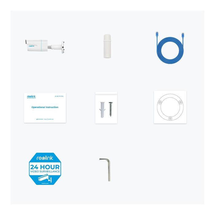 Reolink PC811AB4K01 Cámara de Seguridad IP 4K 8MP, Exterior, Alámbrico, Zoom Óptico 5x, Visión Nocturna 30m, IP67, Blanco 2