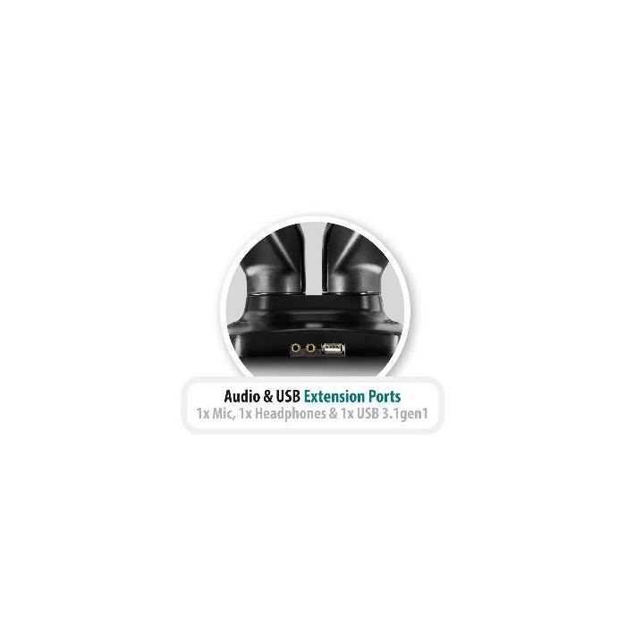 Ewent EW1516 Soporte Dual Ergonómico de Escritorio con Resorte de Gas para 2 Monitores hasta 32 Pulgadas, VESA, USB 3.1, Negro 2 Ewent EW1516 Soporte Dual Ergonómico de Escritorio con Resorte de Gas para 2 Monitores hasta 32 Pulgadas, VESA, USB 3.1, Negro 2