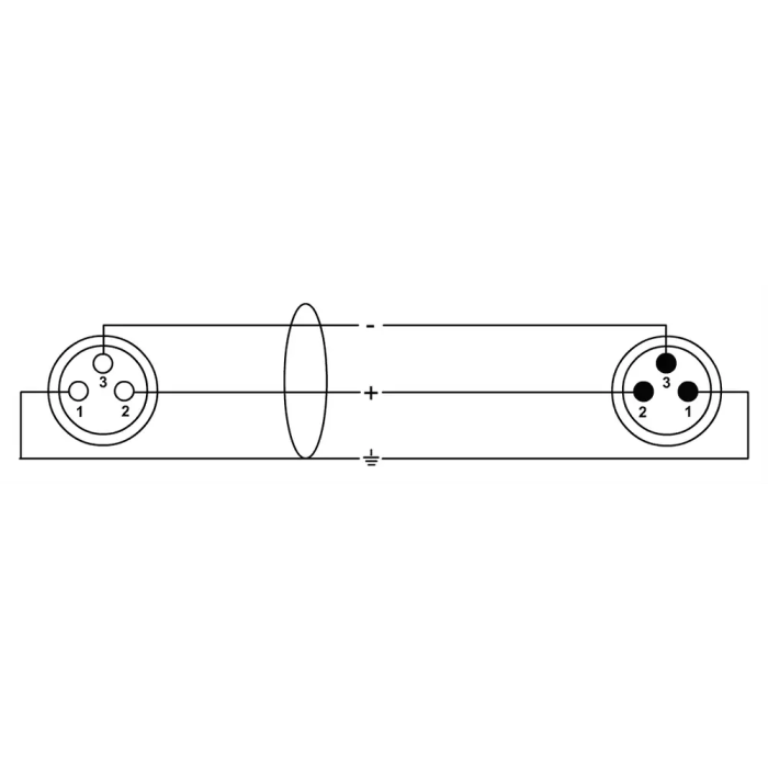 Cordial Cable de Micrófono XLR 10 Metros Blanco 1