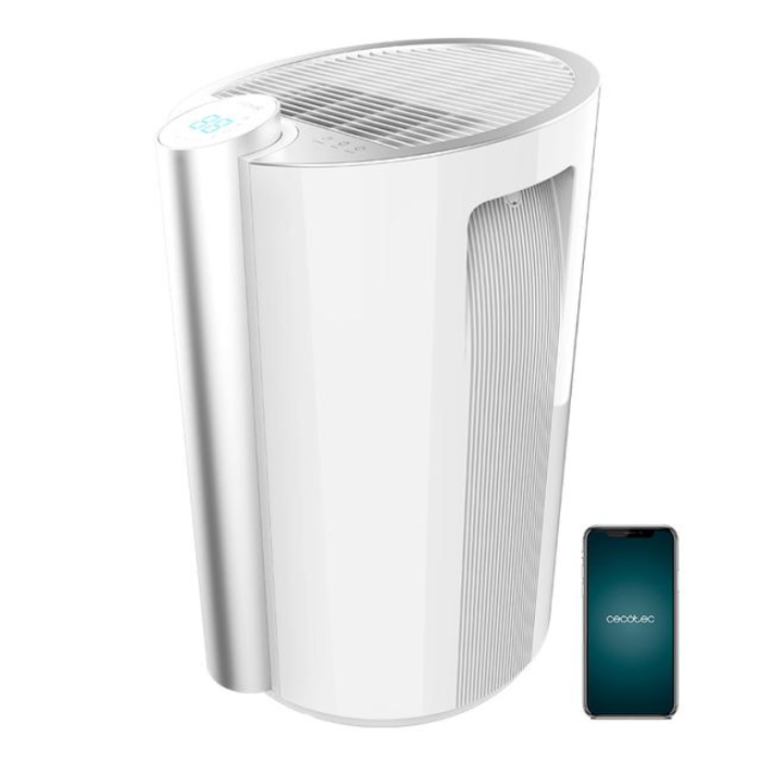Cecotec BigDry 9000 Deshumidificador Profesional 20 L/día Wi-Fi Depósito 4,5 L Cobertura 90 m² Pantalla LED Temporizador Blanco Cecotec BigDry 9000 Deshumidificador Profesional 20 L/día Wi-Fi Depósito 4,5 L Cobertura 90 m² Pantalla LED Temporizador Blanco