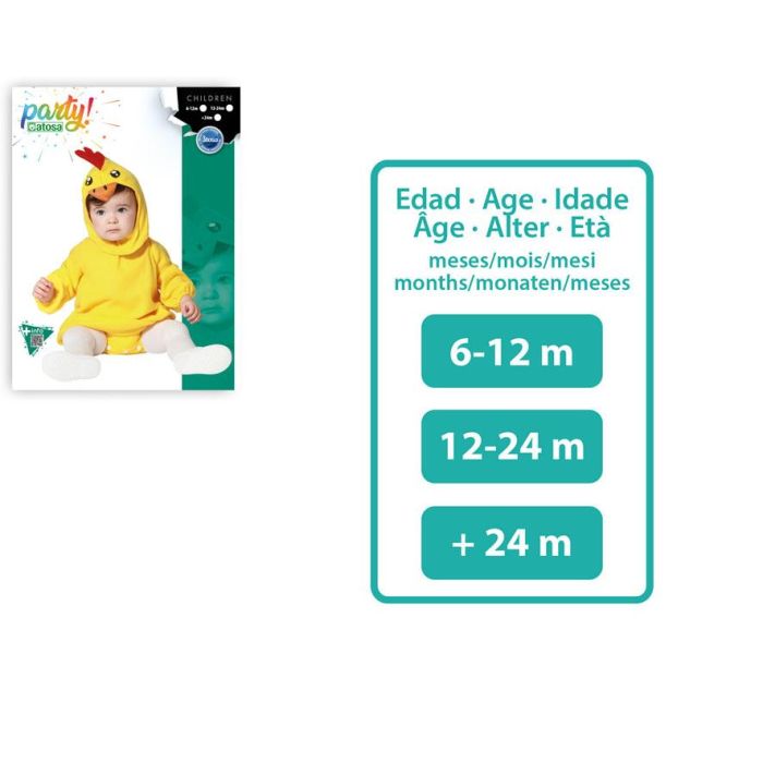 Disfraz Pollo Unisex Bebé 24 Meses