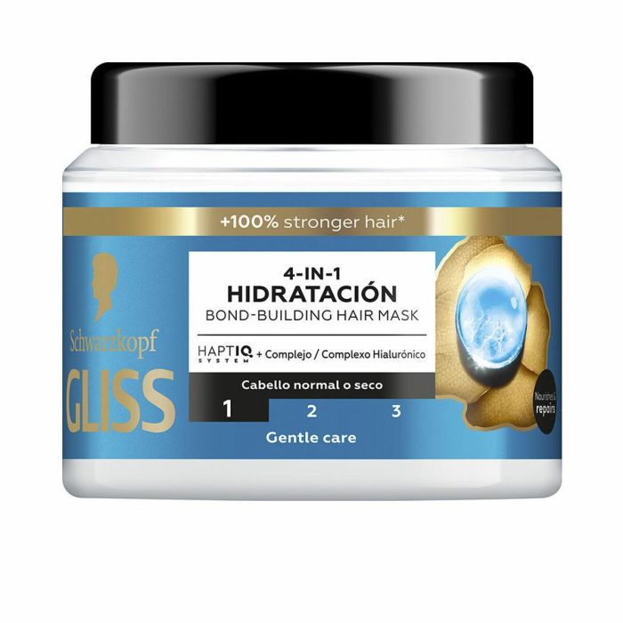 Schwarzkopf Mass Market GLISS AQUA REVIVE Mascarilla 4 en 1 Hidratación Intensa 400 ml