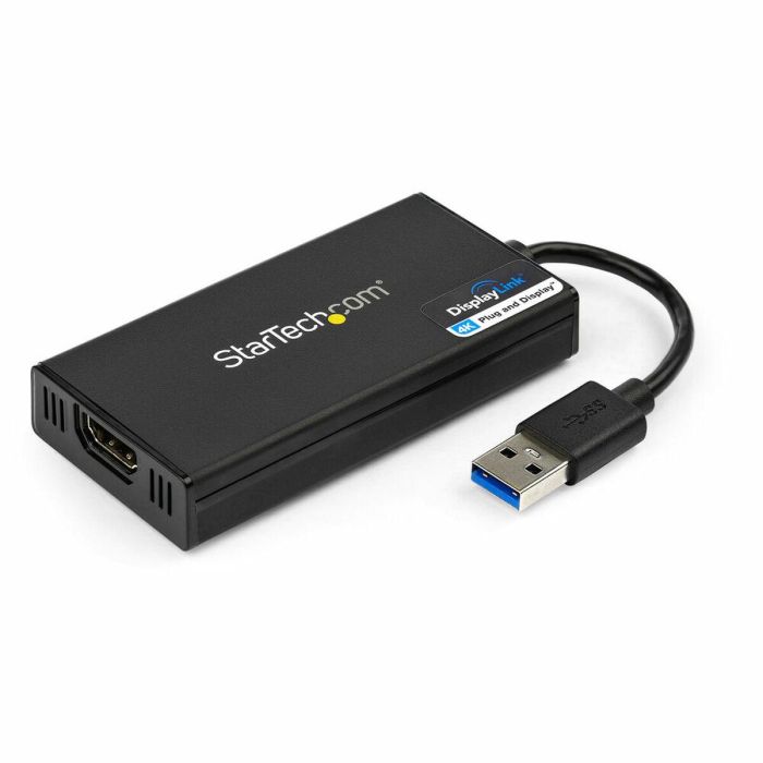 Adaptador USB 3.0 a HDMI Startech USB32HD4K Negro 4K Ultra HD