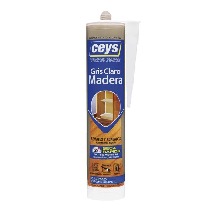 Ceys Sellador acrílico para madera gris claro cartucho 0 Ceys Sellador acrílico para madera gris claro cartucho 0