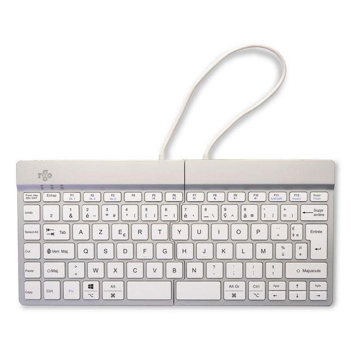 R-Go Tools Teclado ergonómico dividido R-Go Split Break con software de descanso, AZERTY (FR), Bluetooth, blanco 4