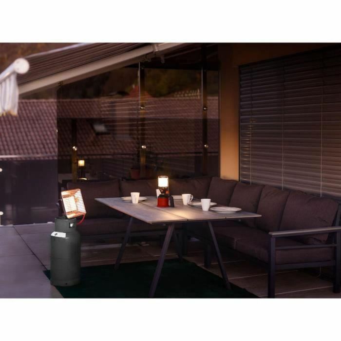 Rothenberger Calentador Infrarrojo Móvil a Gas Propano con Regulador, Uso Exterior/Interior Ventilado, 20m², Gris 1