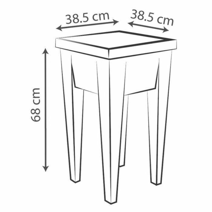 Área vegetal de verduras y mesa Urban Taupe - L38.5 x D38.5 x H68 cm - 4 Capas de evacuación - EDA 1