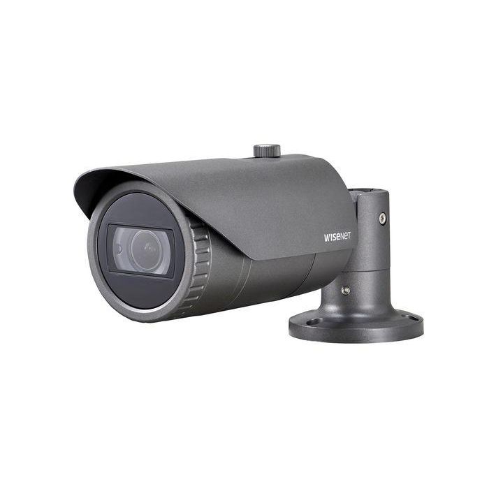 Hanwha Wisenet Cámara Bullet AHD 2MP Full HD 1080p Motorizada 3.2-10mm IR30 WDR IK10 IP66 12/24V