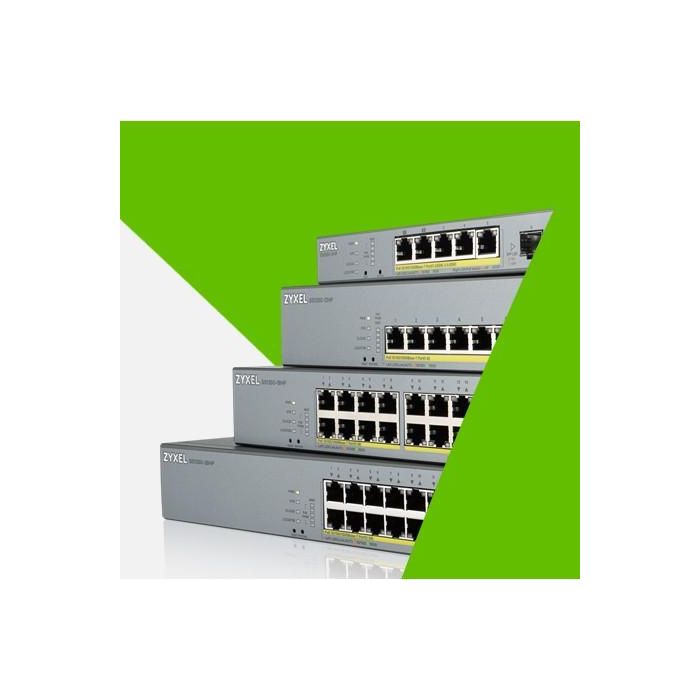 Zyxel GS1350-26HP-EU0101F Switch Gestionado L2, 24 Puertos Gigabit Ethernet, PoE, Gris 4