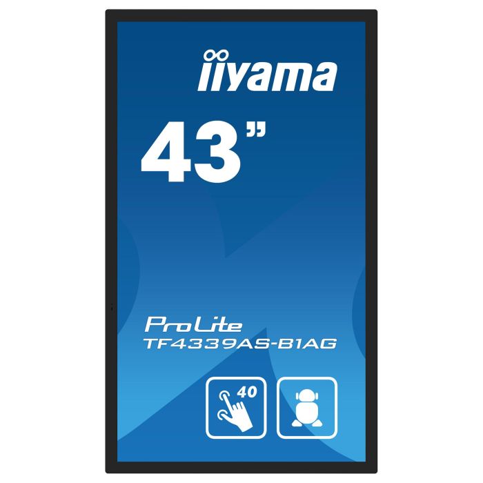iiyama TF4339AS-B1AG Pantalla Táctil 108cm (43") 4K Ultra HD LED 16:9 IPS 8ms 500cd/m² 2xHDMI DP USB Negro 6