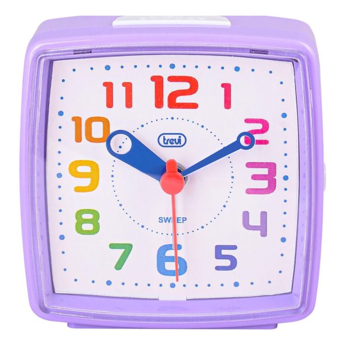 Trevi SL 3047 Reloj Despertador Analógico Cuadrado Colores Surtidos con Función Snooze, Silencioso y Alimentación por Batería AA 1 Trevi SL 3047 Reloj Despertador Analógico Cuadrado Colores Surtidos con Función Snooze, Silencioso y Alimentación por Batería AA 1