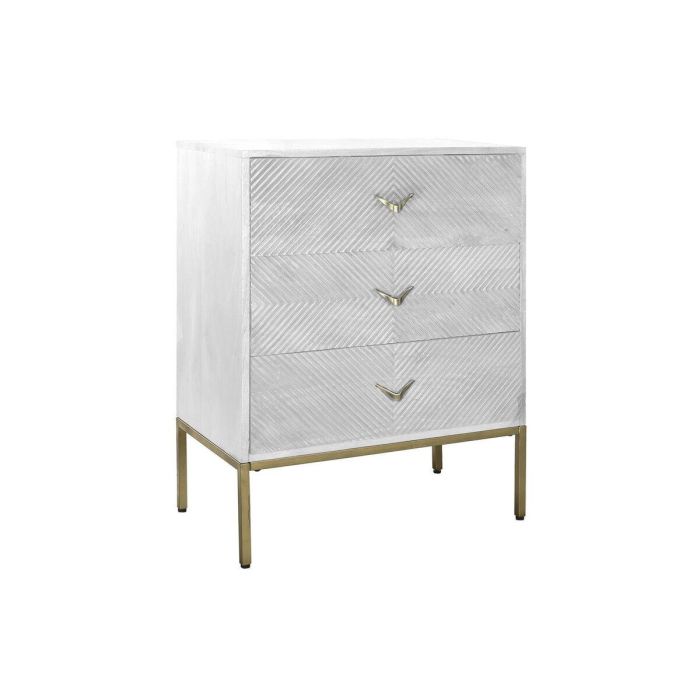 Comoda DKD Home Decor Blanco Dorado 40 x 90 x 70 cm