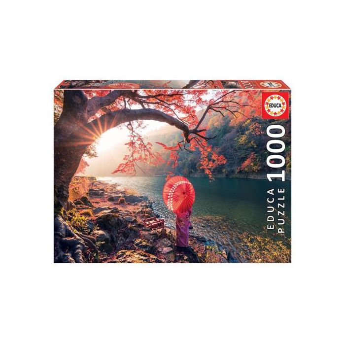 Educa Borrás Puzzle Rompecabezas 1000 Piezas Sunrise in Katsuma River para Niños y Adultos Ref. 18455