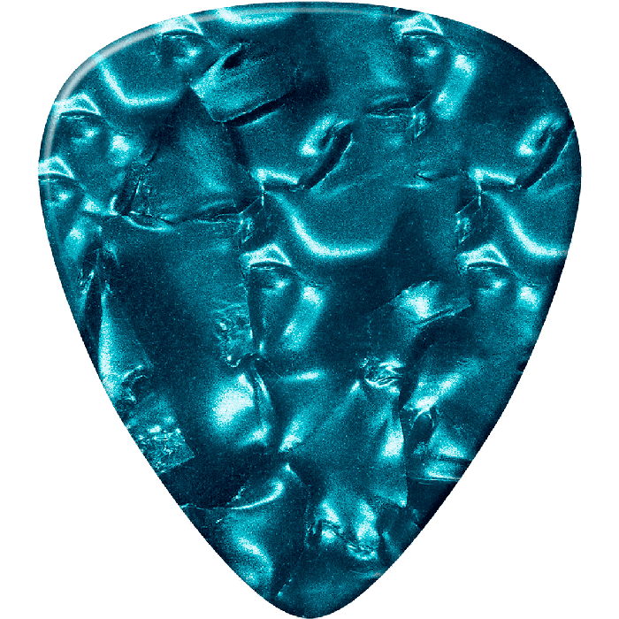 Dunlop Pack 72 Púas Genuine Celluloid Classic Turquesa - Heavy 2