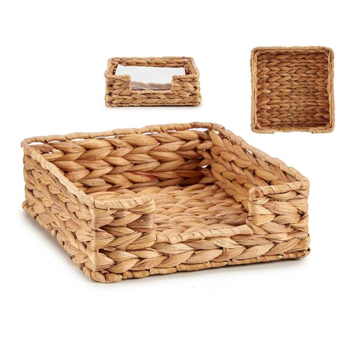Servilletero Cuadrado Giftdecor Paja 23x8x23 cm Marrón (12 Unidades) Servilletero Cuadrado Giftdecor Paja 23x8x23 cm Marrón (12 Unidades)