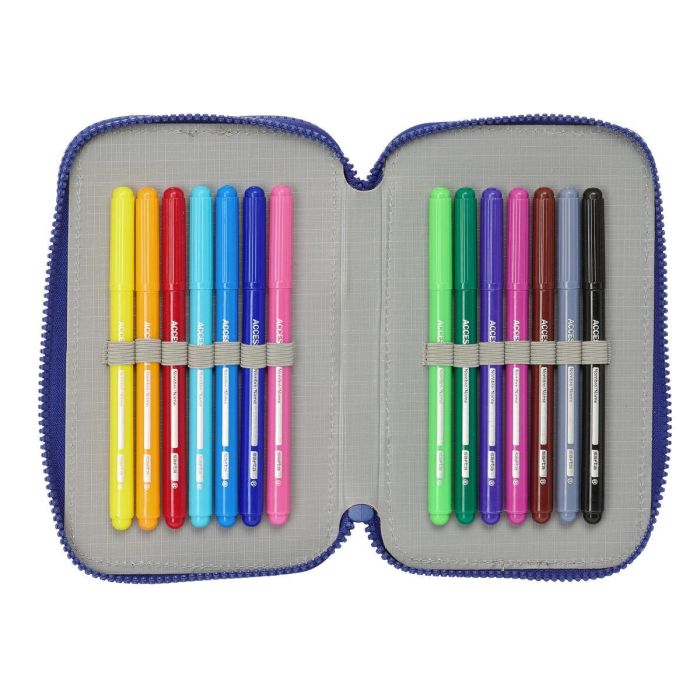 Plumier Escolar Safta Triple 36 Piezas F.C. Barcelona 195x125x55 mm 5