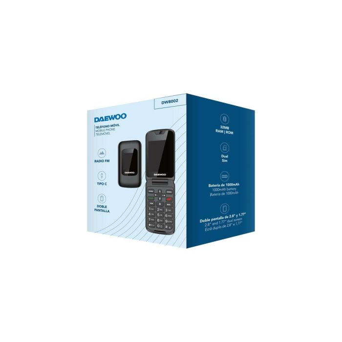 Teléfono Móvil para Mayores Daewoo 2,8" 32 GB Negro 2