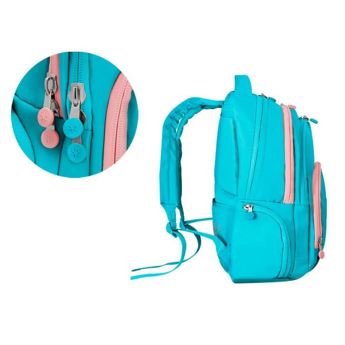 Mochila Antartik Multibolsillo 19 L Compartimento Para Portatil Y Tablet Color Azul Turquesa 450 X 160 X 300 mm 4