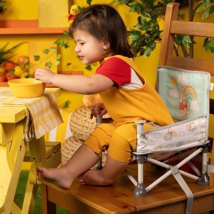 DISNEY BABY Silla elevadora Winnie the Pooh, Silla elevadora Pop 'n Sit, interior, exterior, práctica y compacta, plegado rápido, 4 DISNEY BABY Silla elevadora Winnie the Pooh, Silla elevadora Pop 'n Sit, interior, exterior, práctica y compacta, plegado rápido, 4
