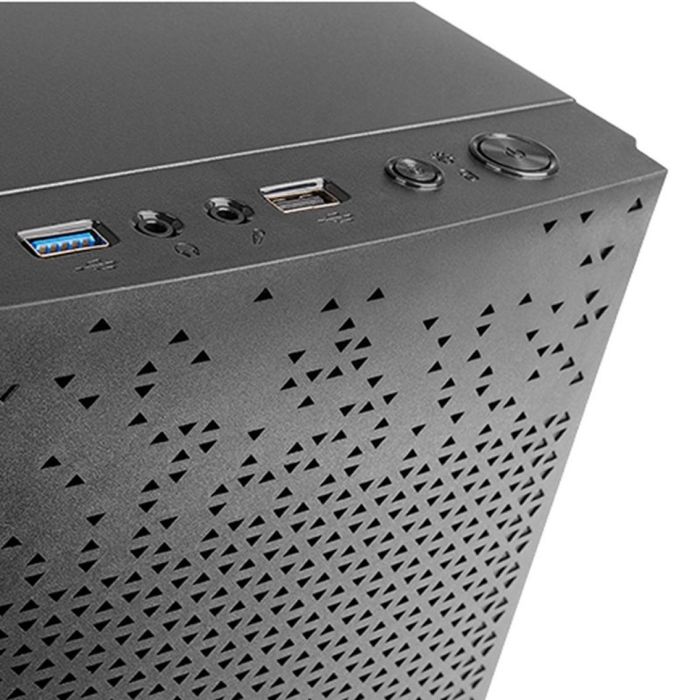 Anima AC6500 Caja PC Minitorre con Fuente 500W, para Placas Micro-ATX/Mini-ITX, USB 3.0, Bahías SSD/HDD, Diseño Negro, Refrigeración Optima 3
