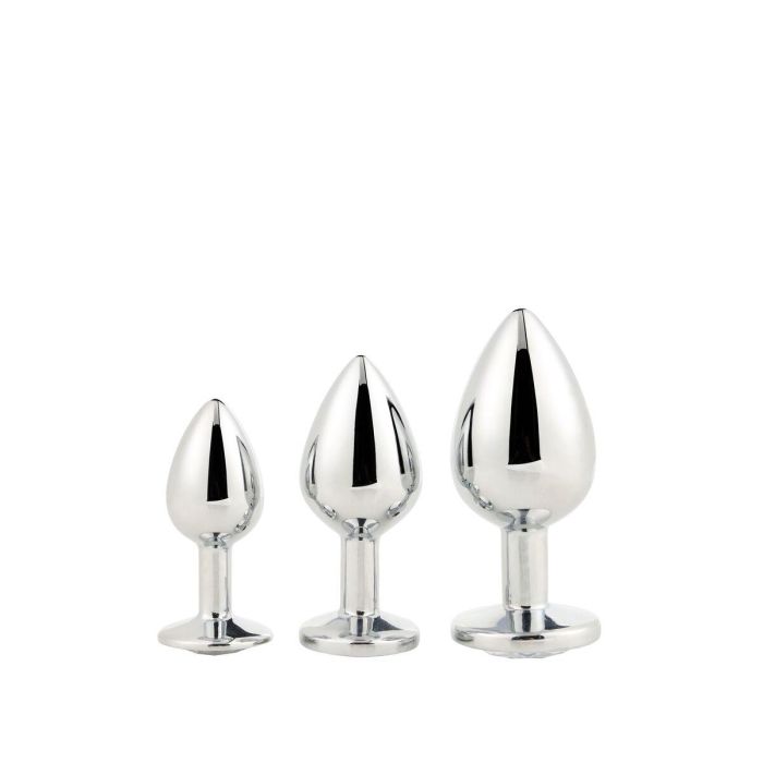 Plug Anal Dream Toys Gleaming Love Plateado 6 Plug Anal Dream Toys Gleaming Love Plateado 6