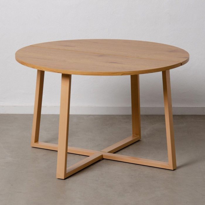 Mesa de Comedor Natural DMF 120 x 120 x 75 cm Mesa de Comedor Natural DMF 120 x 120 x 75 cm