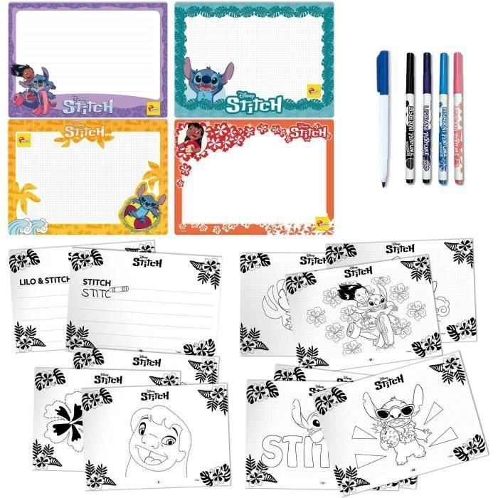 Kit de dibujo - LISCIANIGIOCHI - STITCH - Marcadores perfumados - Lápices de colores, pegatinas 2 Kit de dibujo - LISCIANIGIOCHI - STITCH - Marcadores perfumados - Lápices de colores, pegatinas 2
