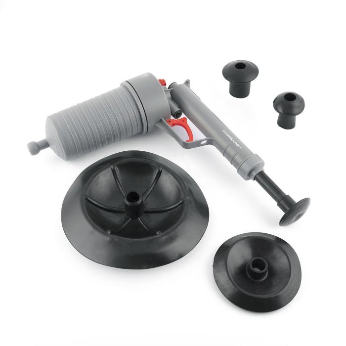 Pistola Desatascadora de Aire Comprimido Universal con Adaptadores KlinGun InnovaGoods 2