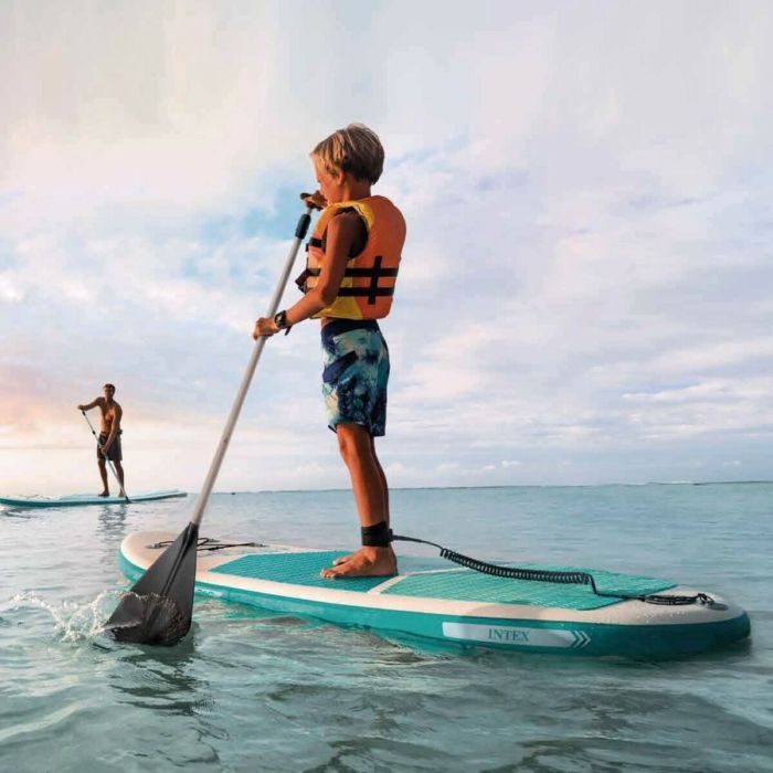 Tabla de Paddle Surf Hinchable con Accesorios Intex Aqua Quest 240 Youth Sup Infantil 5