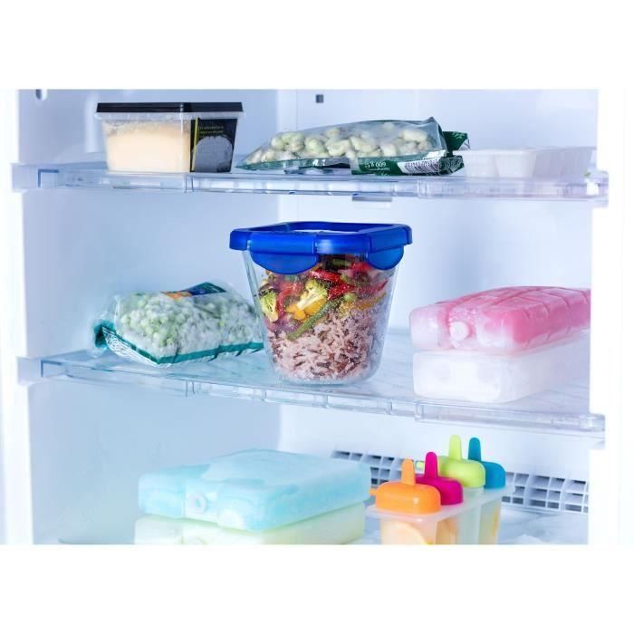 Juego de 3 recipientes para pasta Pyrex Cook&Go de cristal con tapa hermética, 12 x 12 cm y 0,8 l. 3 Juego de 3 recipientes para pasta Pyrex Cook&Go de cristal con tapa hermética, 12 x 12 cm y 0,8 l. 3