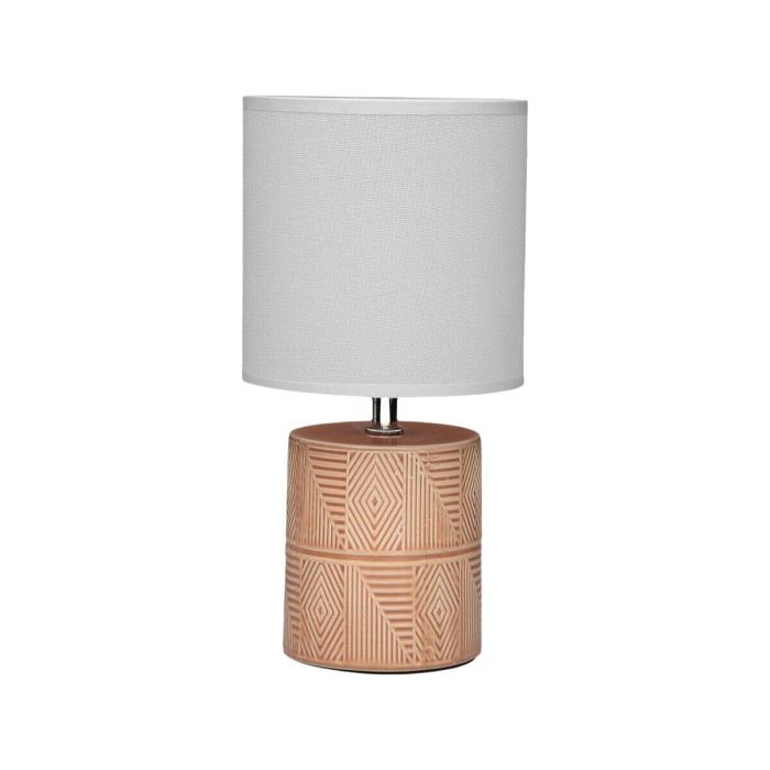 Lámpara Malia Beige Versa 14x28 cm - Cerámica y Textil (2 Unidades) 1 Lámpara Malia Beige Versa 14x28 cm - Cerámica y Textil (2 Unidades) 1