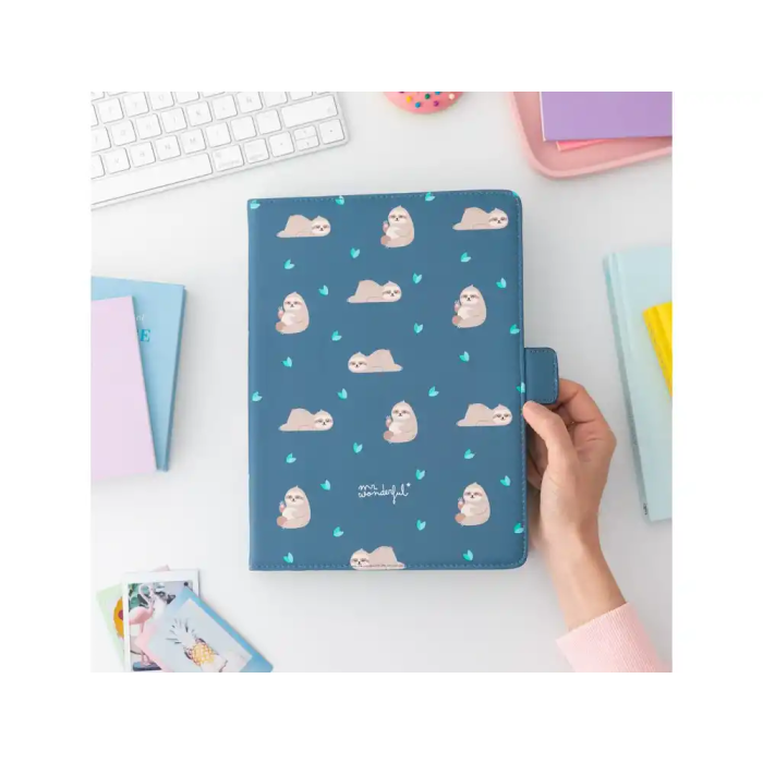 Funda para tablet universal 10,2''/10,4'' Wondee Osos Perezosos, Antigolpes con Soporte Giratorio 360°, Cierre Imán 2