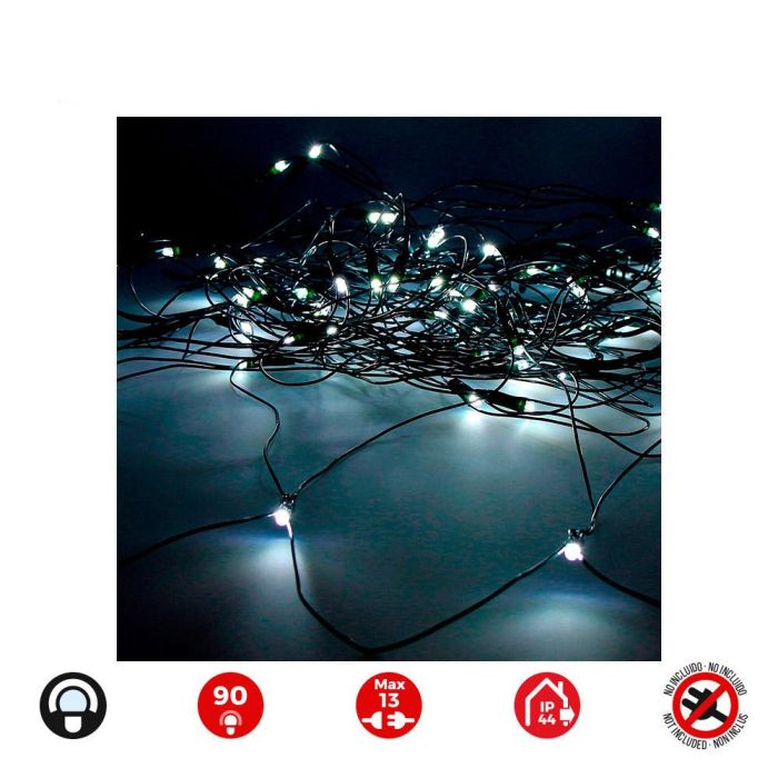 Edm Cortina de luces LED red easy-connect 2x1,5m 90 LEDs blanco frío 30V IP44 interior-exterior 0 Edm Cortina de luces LED red easy-connect 2x1,5m 90 LEDs blanco frío 30V IP44 interior-exterior 0
