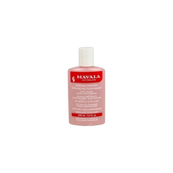 Mavala Quitaesmalte Rosa Sin Acetona. Fórmula Extra-Suave para Uñas Delicadas y Frágiles 100 ml