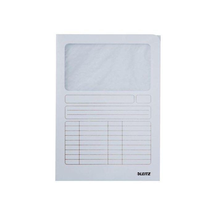 Subcarpeta Leitz Ventana 140G A4 Blanco Paquete De 100