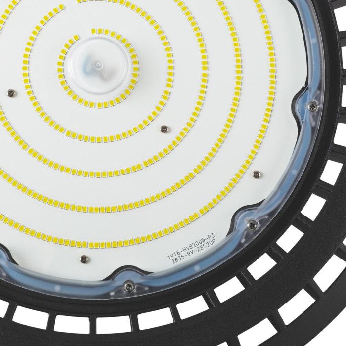 Campana LED 200W 36.000Lm 6000ºK Osram IP65 Driver Lifud Flicker Free Regulable 0-10V 100.000H [1916-HVUFO200W-H-CW] 2