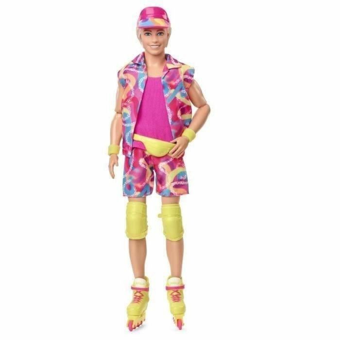 Barbie Ken Fashion Doll Muñeco de la Película Coleccionable con Traje Retro de Patinaje, Visera, Rodilleras y Patines Impala Verde Neón 0 Barbie Ken Fashion Doll Muñeco de la Película Coleccionable con Traje Retro de Patinaje, Visera, Rodilleras y Patines Impala Verde Neón 0