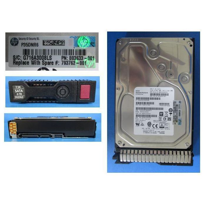 Hewlett Packard Enterprise Disco Duro 6TB, 7200 rpm, 3.5", SATA, 6Gbps