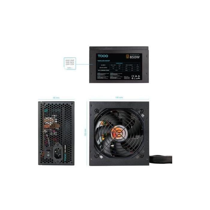 Fuente de Alimentación TooQ TQHELIOS-850SP/ 850W/ Ventilador 12cm/ 80 Plus Bronze 3 Fuente de Alimentación TooQ TQHELIOS-850SP/ 850W/ Ventilador 12cm/ 80 Plus Bronze 3