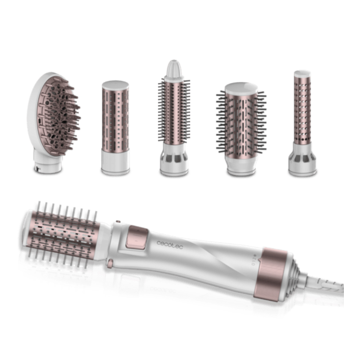 Cepillo Alisador Cerámico Cecotec CeramicCare 5in1 Pro Blanco Cerámico