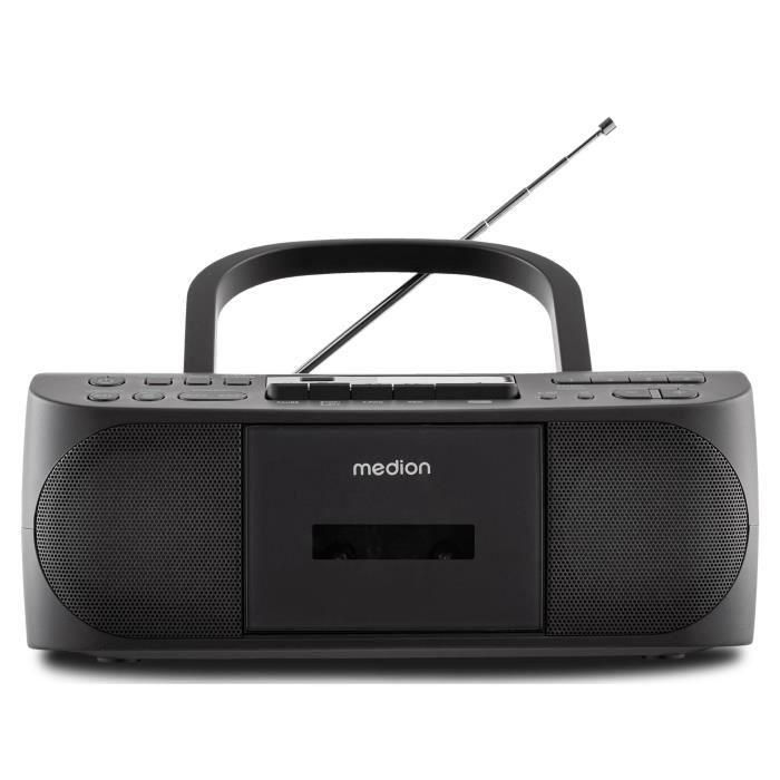 Medion MED4061275057881 Radio CD K7 FM 2x3W RMS Negra